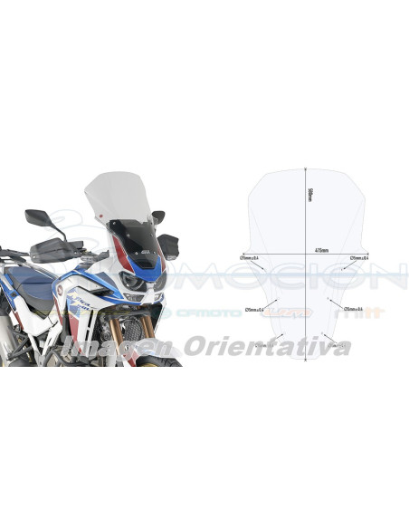 CUPULA P-KITAO HONDA CRFL AFRICA TWIN ADV 1100L 20