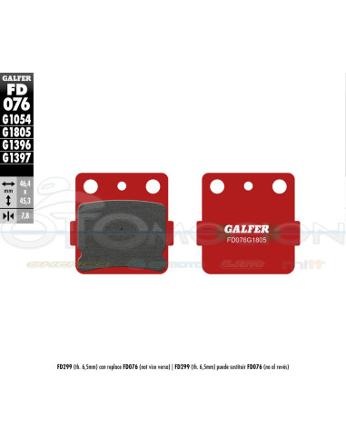 TRIAL TOP BRAKE PADS