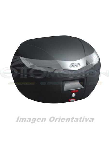 MALETA MK 40 LTS  V40 NEGRO BASE-N  C-CATADIOPTRICO AHUMADO