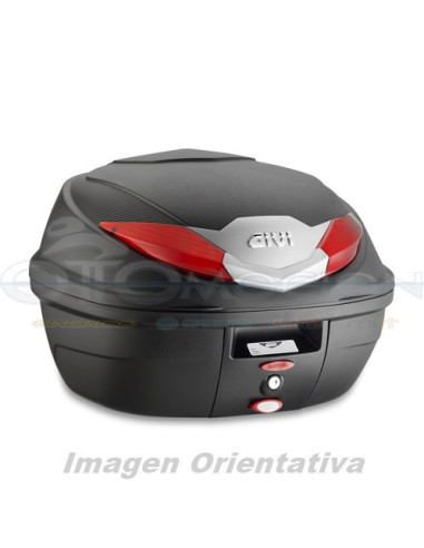 MALETA ML 36 LTS  B360 NEGRO BASE-N C-CATADIOPTRICO ROJO